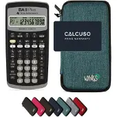 Texas Instruments TI-BA II Plus incl. WYNGS Beschermhoes Turkoois - Financiële Rekenmachine - Basis Pakket