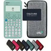 Casio fx-92 Collège incl. WYNGS Beschermhoes Lichtgrijs - Wetenschappelijke Rekenmachine - Basis Pakket (speciaal voor Frankrijk)