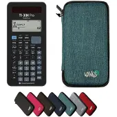 Texas Instruments TI-30X Pro MathPrint incl. WYNGS Beschermhoes Turkoois - Wetenschappelijke Rekenmachine - Basis Pakket