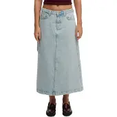 Superdry Denim Cargo Maxi Lange Rok