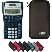 Texas Instruments TI-30XIIS incl. WYNGS Beschermhoes Zwart - Wetenschappelijke Rekenmachine - Basis Pakket