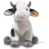 Steiff Zacht Cuddly Friends Koe Cobb wit/zwart gevlekt, 24 cm
