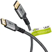 Goobay Plus DisplayPort kabel | DP2.1a (10K 60Hz) | UHBR13.5 (54Gbit/s) | 1 meter