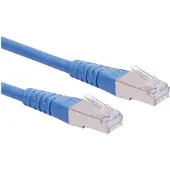 Roline 21.15.1324, netwerkkabel Cat6 - 50 cm - 1 x RJ-45 connector (netwerk) - 1 x RJ-45 connector (netwerk) - blauw