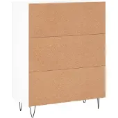 vidaXL Dressoir 69,5x34x90 cm bewerkt hout wit