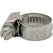 Recmar W5 Stainless Steel Clamp 25 Units Zilver 12-20 mm