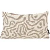 NOVÉE Sierkussen chenille flow crème | 30 x 50 cm | velvet/polyester
