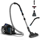 Philips Stofzuiger zonder Zak FC9747/09 - Zuigmond met LED Verlichting - Lang Snoer - Alle Vloertypen - Met HEPA 13 Allergiefilter - Incl 3 Extra Mondstukken - Zwart