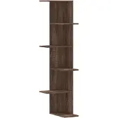 vidaXL Hoekwandschap 36,5x36,5x140 cm bewerkt hout bruin eikenkleurig
