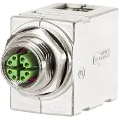 Metz MWN911A415 Sensor/actuator inbouwconnector M12 Aantal polen (sensoren): 8 Schakelkastdoorvoer 0 mm 1 stuk(s) Piece