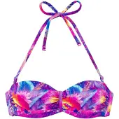 Venice beach Bikinitop blauw / geel / lila / pink