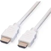 Value HDMI High Speed Cable met Ethernet M-M, wit, 5 m