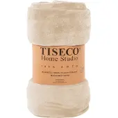 Tiseco Plaid Home Studio Cosy Ivory-240 x 220 cm