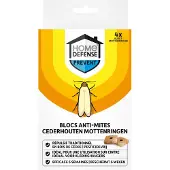 KB Home Defense - Kledingmotten Ringen - Cederhout - 4 stuks