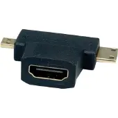 Value Mini HDMI + Micro HDMI naar HDMI adapter | (Full HD)