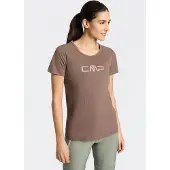 CMP T-shirt met ronde hals met logo dames