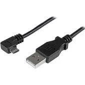 StarTech.com Kabel USB naar micro-USB Startech USBAUB2MRA Zwart