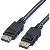 Value DisplayPort kabel - versie 1.2 (4K 60Hz) - halogeenvrij (LSZH) en UL gecertificeerd / zwart - 2 meter