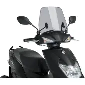 Puig Windscherm , model "trafic", licht getint, met ABE-keur, geschikt voor Sym scooters