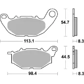 SBS Racing Hi-tech 931rst Gesinterde Remblokken