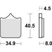 SBS 870rstsi 870rst Gesinterde Remblokken