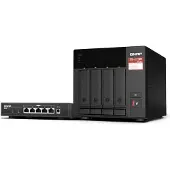 Qnap Systems TS-473A-SW5T NAS 4-sleuven [0/4 HDD/SSD, 2x 2,5 Gigabit Ethernet, 3x USB-A, 1x USB-C, 8GB RAM]