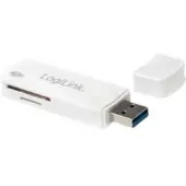 Logilink CR0034A geheugenkaartlezer USB 3.0 Wit