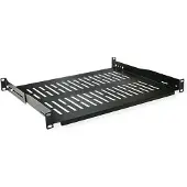 Value 19 inch legplank | 35 cm diep | max. 25 kg | 1U | zwart