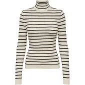 ONLY Tricot 'ONLKarol' antraciet / wit