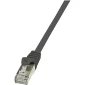 Logilink CAT 6 patchkabel, F/UTP, EconLine, zwart, 0,5 meter