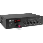 Power Dynamics PDM25 100V versterker 25W met Bluetooth, mp3 speler en