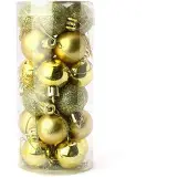 ECarla Kerstballenset 24 stuks - 2.5 cm - Goud