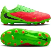 Nike Phantom 6 Low Haaland Pro Gras / Kunstgras Voetbalschoenen (MG) Kids Felgroen Rood Zwart