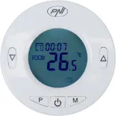 Pni Intelligente thermostaatkop CT25T voor radiatoren, draadloze verbinding met de CT25WIFI hub met internetbesturing, en bediening via de mobiele Tuya Smart-app