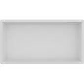 Guido Gusto Mat Wit RVS Inbouwnis met tegelflens 30x60x10cm