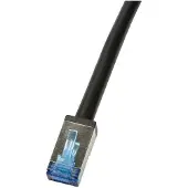 Logilink CQ7123S RJ45 Netwerkkabel, patchkabel CAT 6A S/FTP 30.00 m Zwart Afgeschermd, UV-bestendig, Oliebestendig 1 stuk(s)