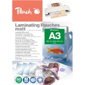 Peach Lamineerfilm, Lamineerfolie A3 (A3, 100 Stuk, 80 µm)