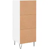 vidaXL Dressoir 34,5x34x90 cm bewerkt hout wit