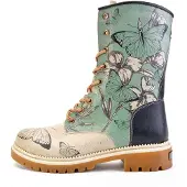 Goby Boots 'JNR' beige / turquoise / zwart