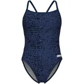 Arena Badpak 'SNAKESKIN CHALLENGE BACK' navy / duifblauw / donkerblauw