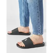 Ralph Lauren Muiltjes 'Polo Slide' zwart / wit