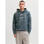Jack & Jones Sweatshirt donkerblauw / basaltgrijs / wit
