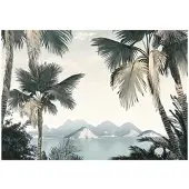 WALLARENA - Fotobehang - 400x280 cm - Jungle, bergen, bos, slaapkamer, woonkamer, vliesbehang