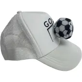 Merkloos Voetbal Cap Goal EK/WK Voetbal - Wit
