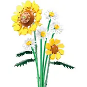 Sluban Flowers Zonnebloem bouwspeelgoed – Constructiespeelgoed bloemen modelbouw – bouwdoos met 329 bouwstenen – M38-B1121A – vanaf 10 jaar