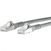 BTR NETCOM 1308451033-E RJ45 Netwerkkabel, patchkabel CAT 6A S/FTP 1.00 m Grijs Snagless 1 stuk(s)