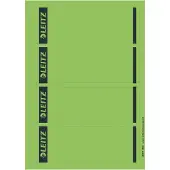 Leitz rugetiketten kort, via pc beletterbaar, rugbreedte 80 mm, zelfklevend, 100 st., groen