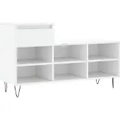 vidaXL Schoenenkast 102x36x60 cm bewerkt hout wit
