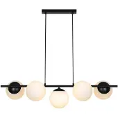Nordlux Lilly LED Hanglamp | 5x E14 Max 10W | Dimbaar | Zwart