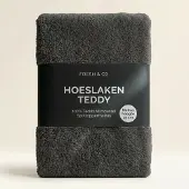 Fresh & Co Splittopper Hoeslaken Teddy - Antraciet 200 x 200 cm /